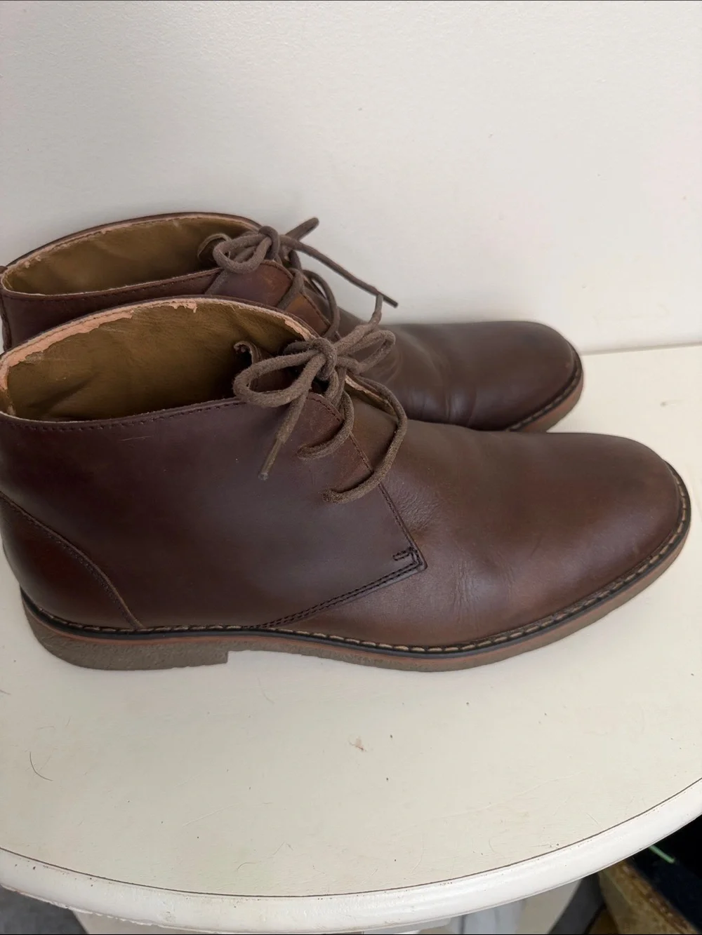 St. John's Bay Brown Leather Chukka Boots